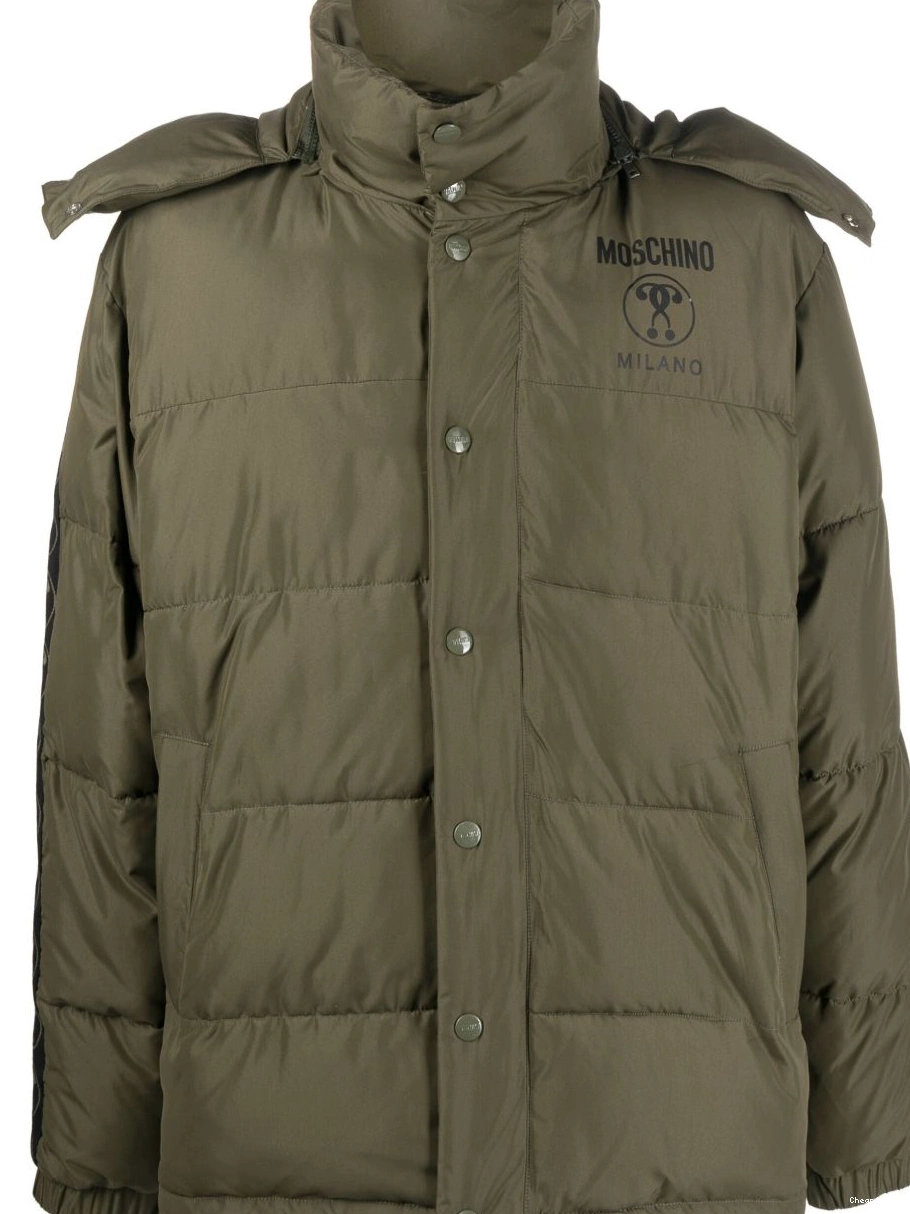 jacket Love logo-print Women Moschino padded 0405